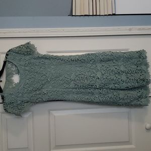 LIKE NEW Sage Green Romance Language Lulu's Dress